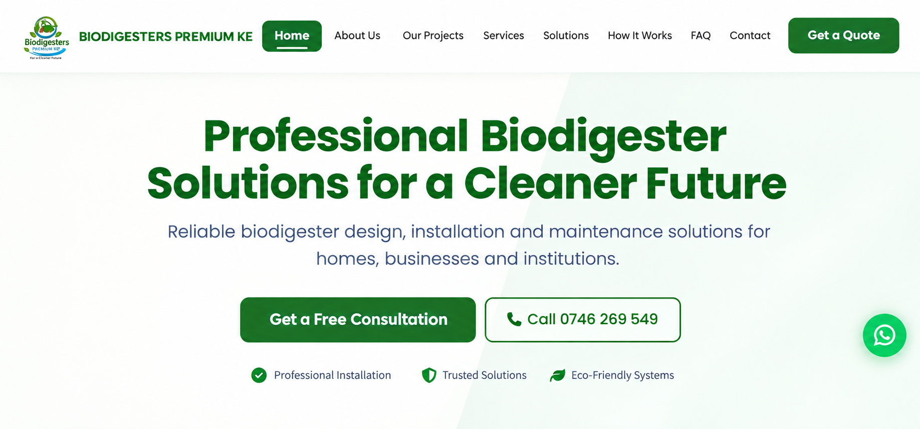 Biodigesters Premium KE Website